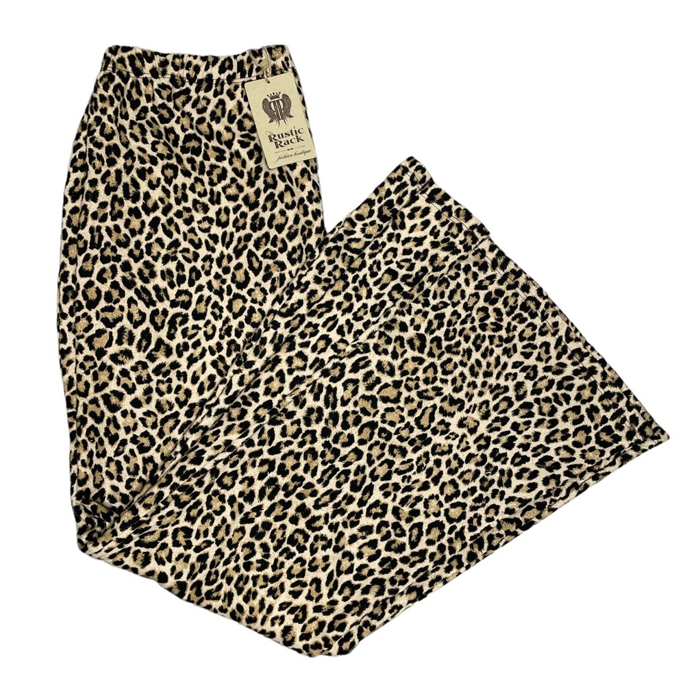 Rustic Rack Leopard Bell Bottom Flare Pants!